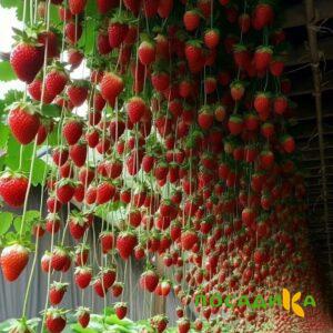 Клубника ампельная Анастасия купить по цене от 370р. в интернет-магазине «Посадика» с доставкой почтой в в Костомукшае и по всей России – [изображение №1].