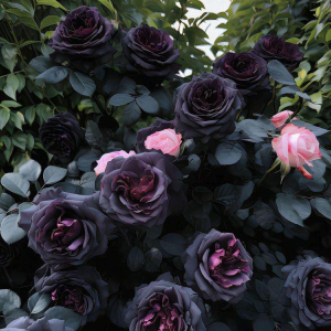 Роза Черная купить по цене от 450р. в интернет-магазине «Посадика» с доставкой почтой в в Костомукшае и по всей России – [изображение №1].