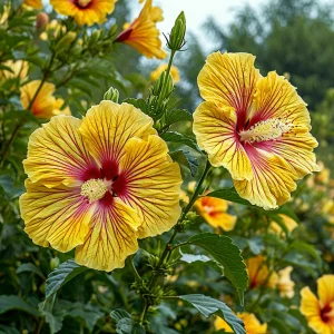 Гибискус Свит Соната купить по цене от 249р. в интернет-магазине «Посадика» с доставкой почтой в в Костомукшае и по всей России – [изображение №1].